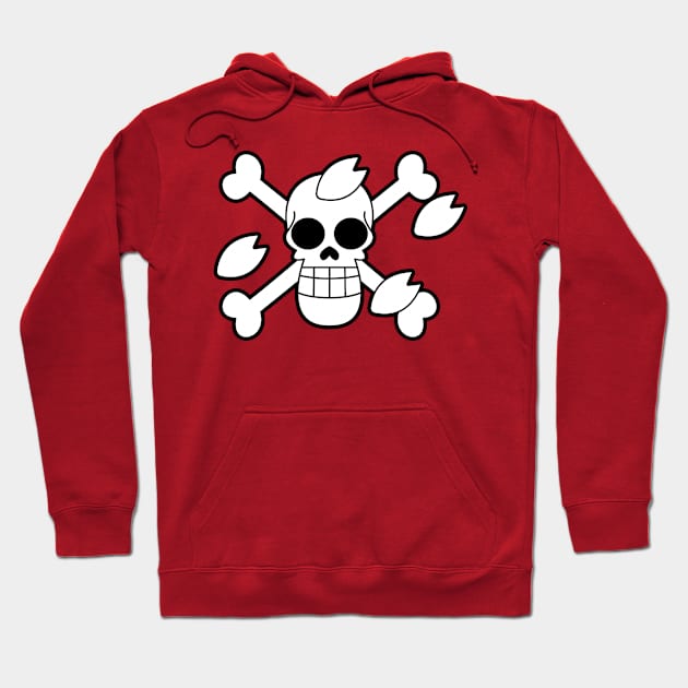 Tony Tony Chopper Jolly Roger 1 Hoodie by onepiecechibiproject